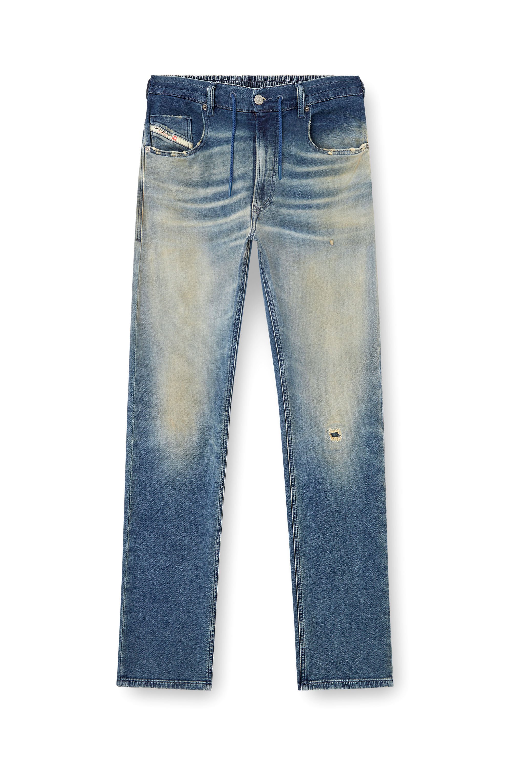 Diesel - Man's Regular 2030 D-Krooley Joggjeans® 068PQ, Medium blue - 2