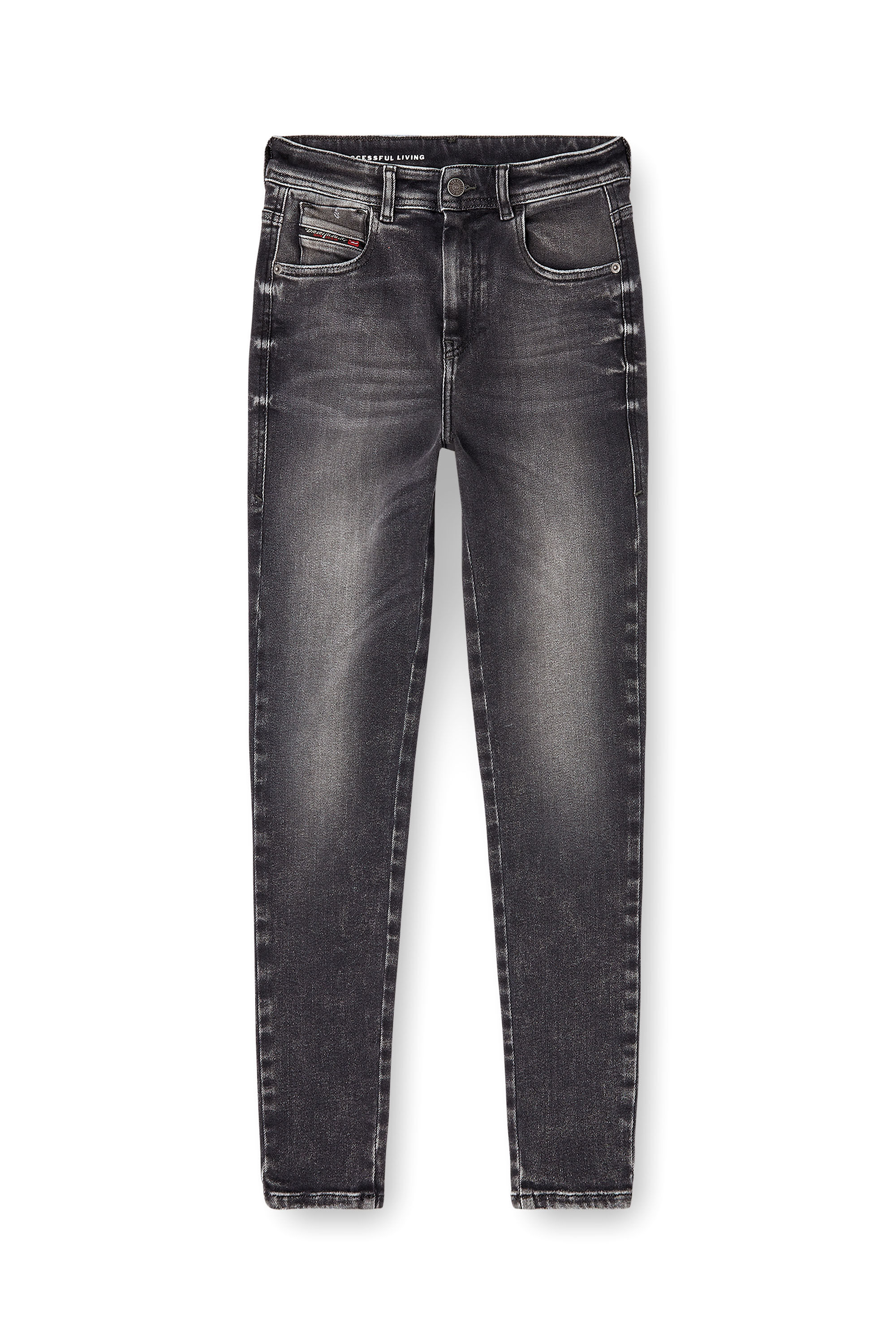 Diesel - Woman's Skinny Jeans 1984 Slandy-High 09L93, Black/Dark grey - 1