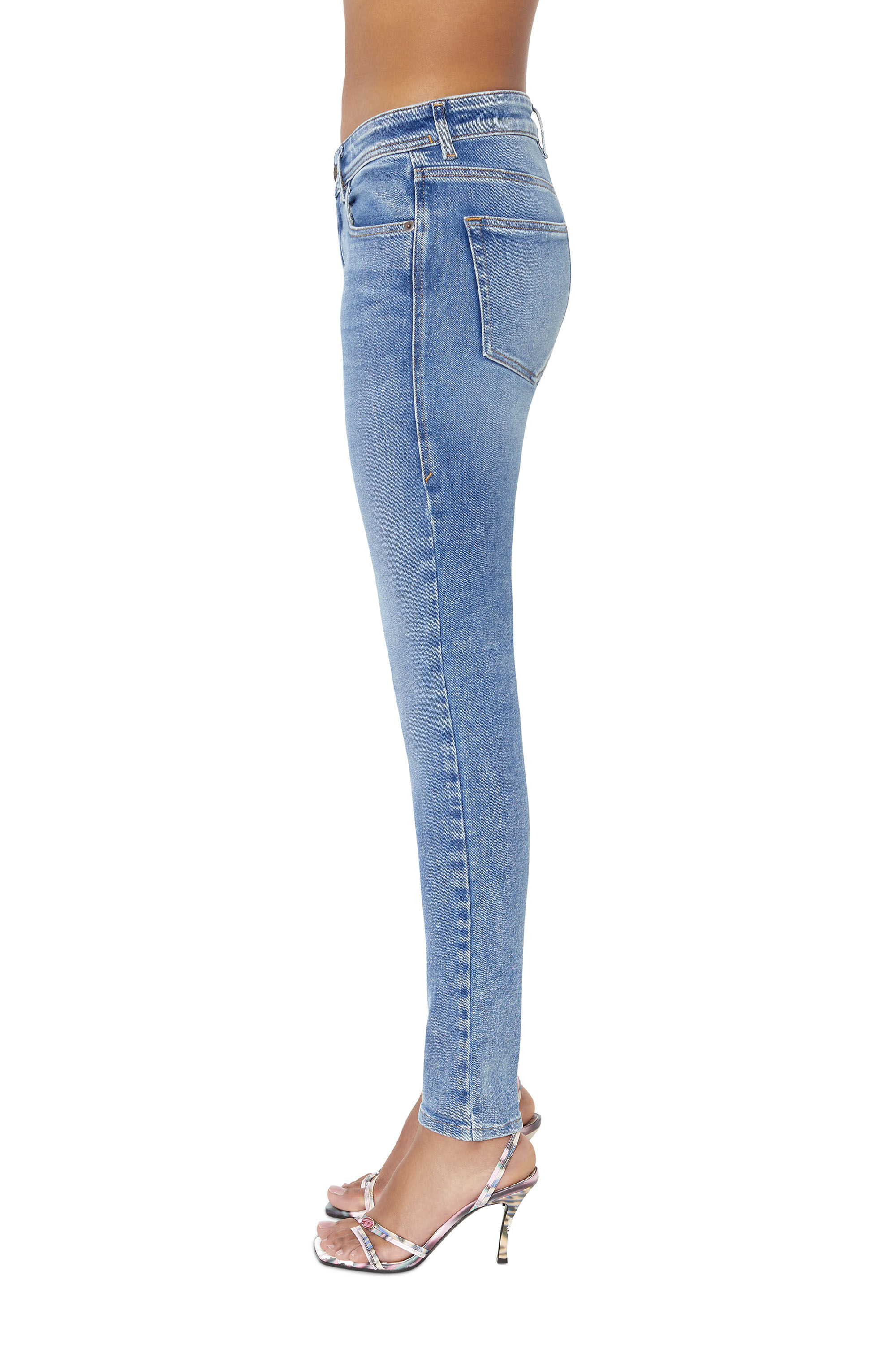Diesel - Woman's Skinny Jeans 2017 Slandy 09D62, Medium blue - 5