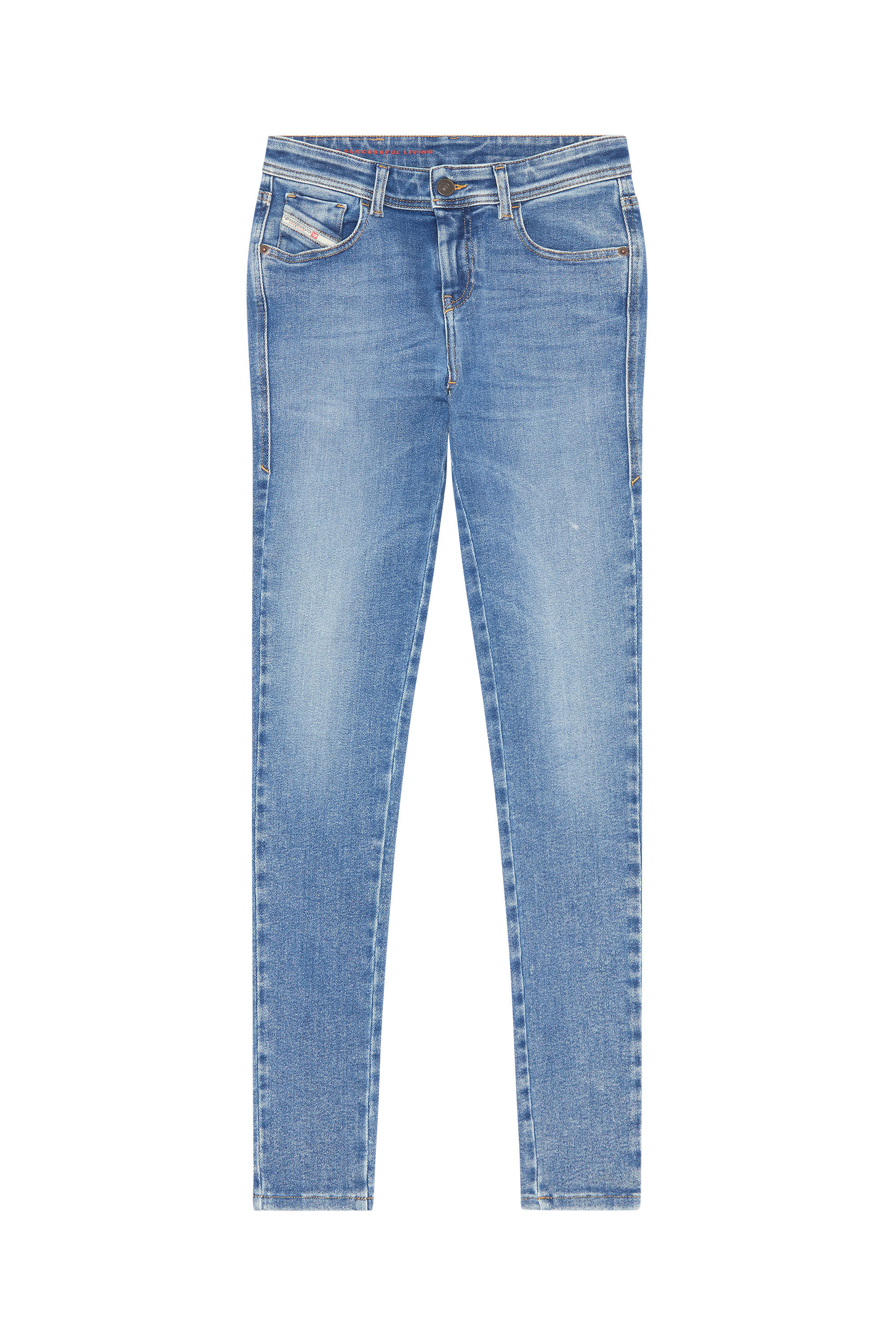 Diesel - Woman's Skinny Jeans 2017 Slandy 09D62, Medium blue - 2