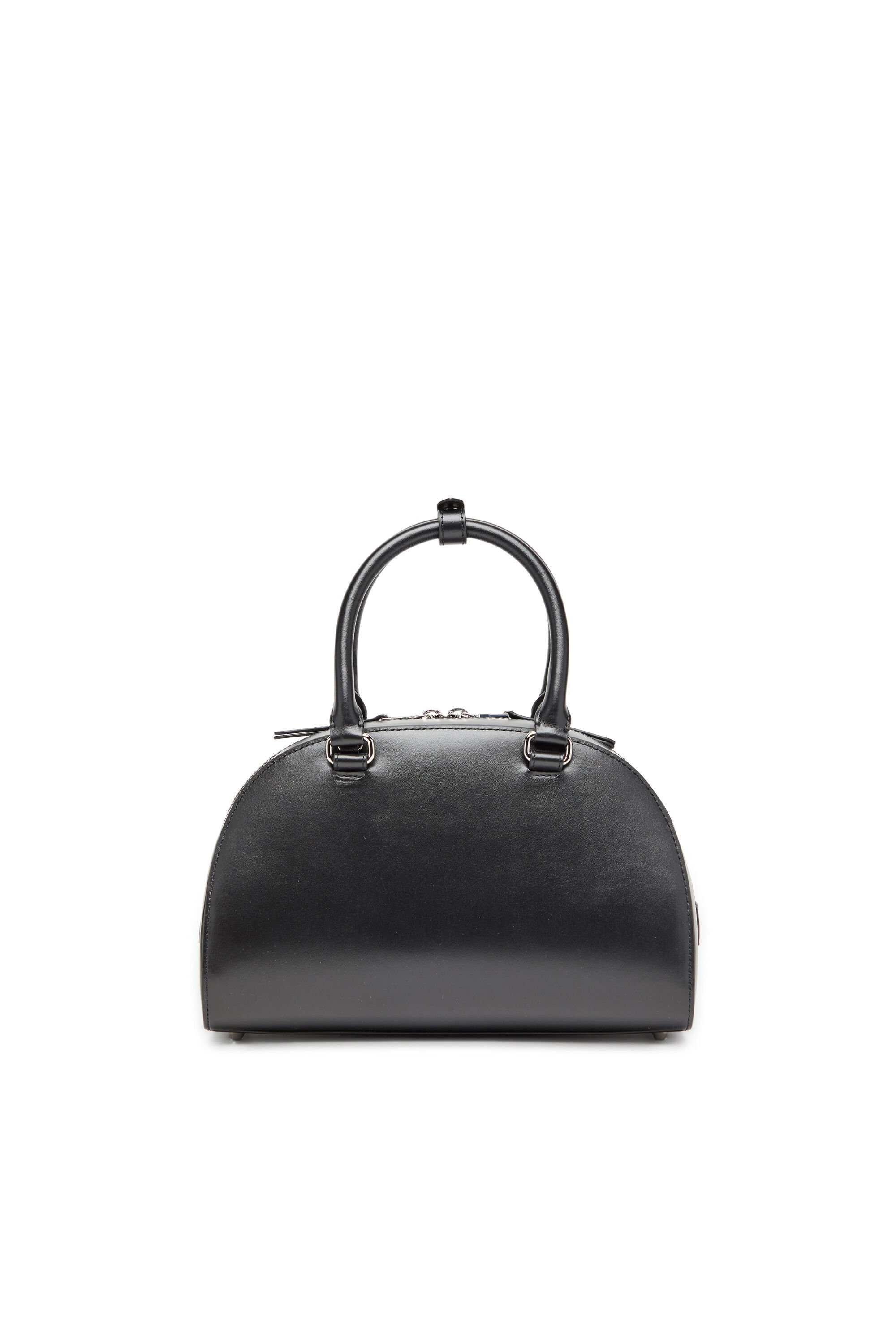 Diesel - 1DR DOME TOP HANDLE, Woman's Leather bowling bag in Black - 3