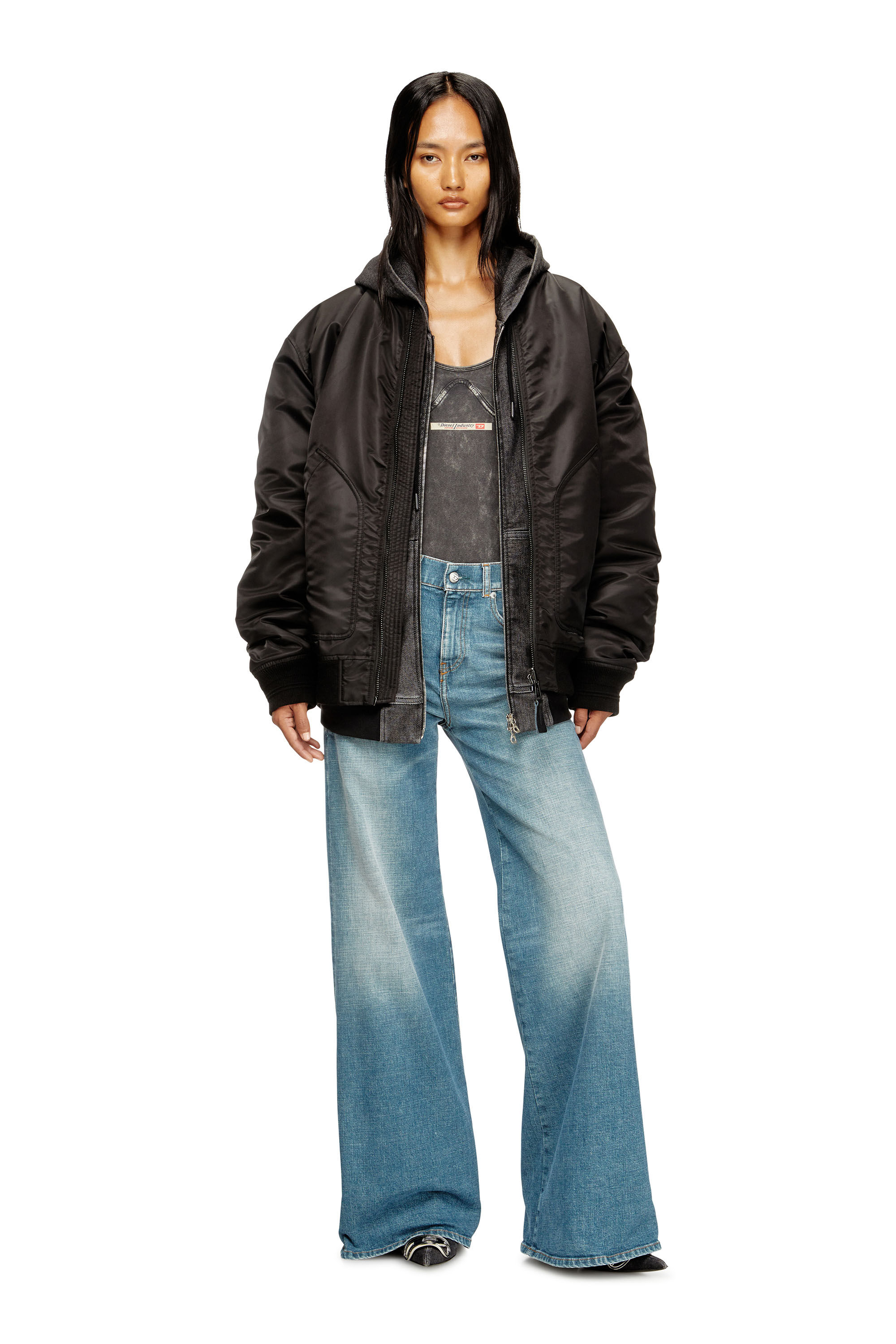 Diesel - Woman's Flare Jeans 1978 D-Akemi 09M58, Medium blue - 1
