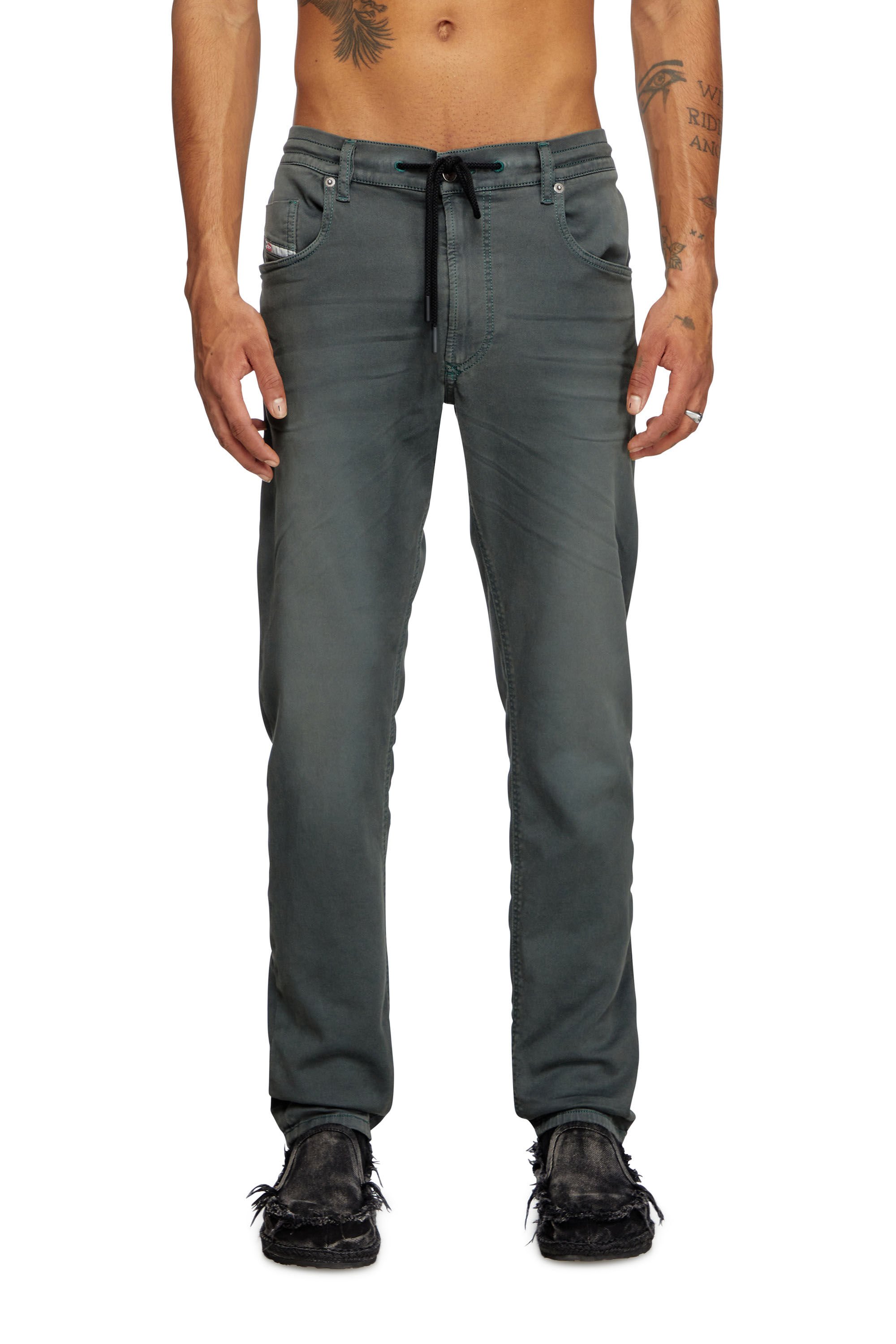 Diesel - Man's Regular 2030 D-Krooley Joggjeans® 0670M, Grey - 3