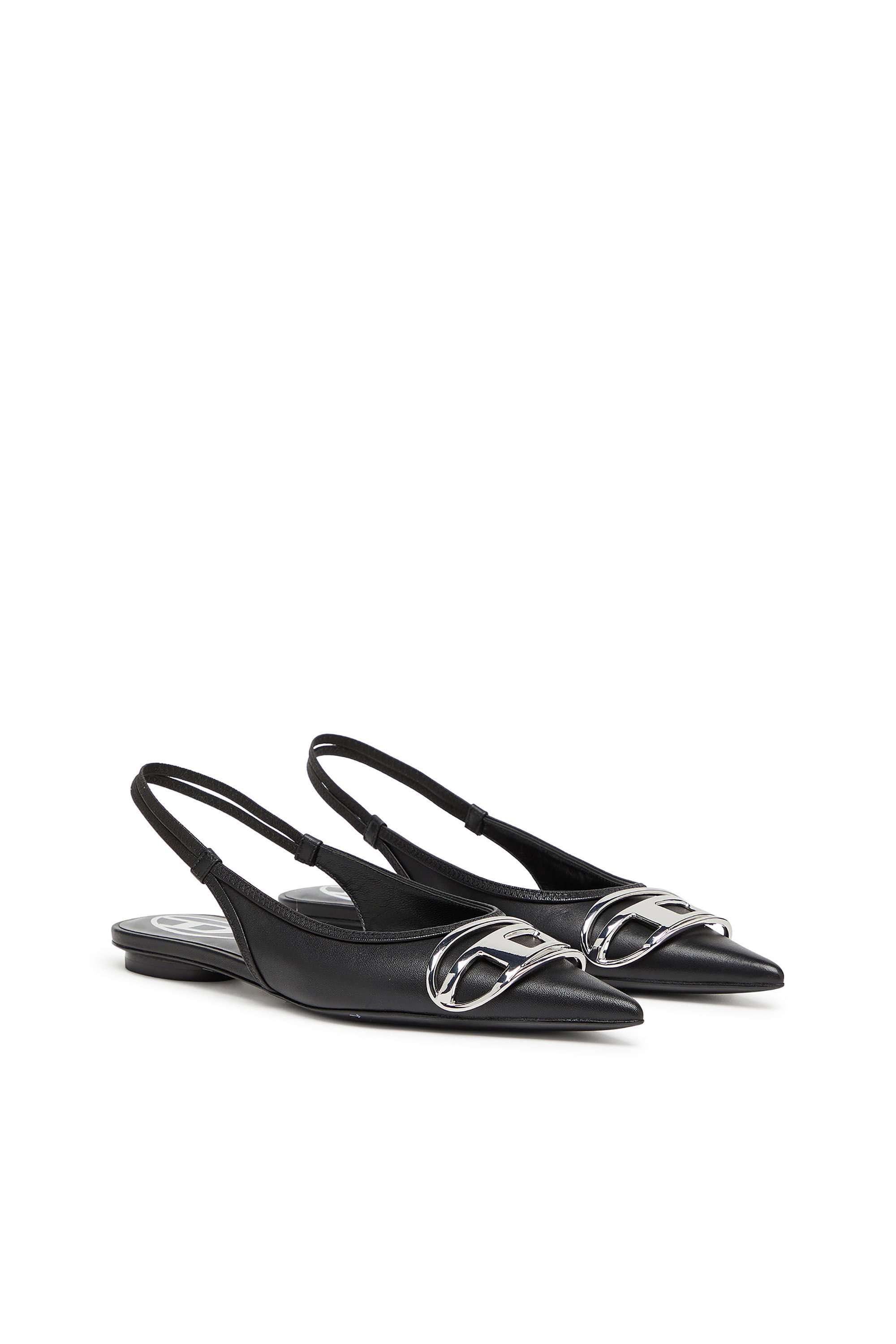 Diesel - D-VENUS SB BAL, Woman's Slingback flats in nappa leather in Black - 2