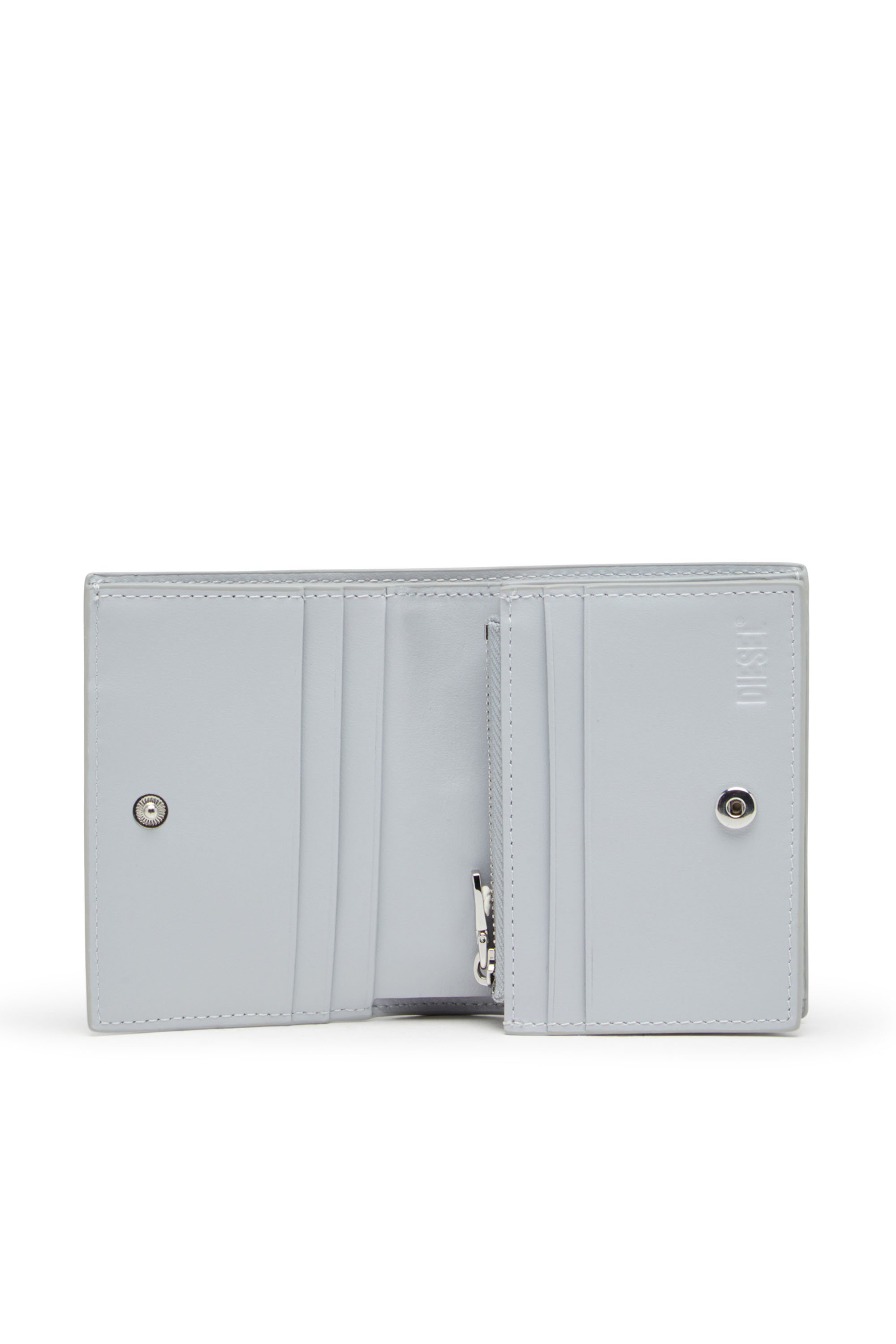 Diesel - PLAY BI FOLD III, Woman's Wallet in glossy PU in Grey - 3