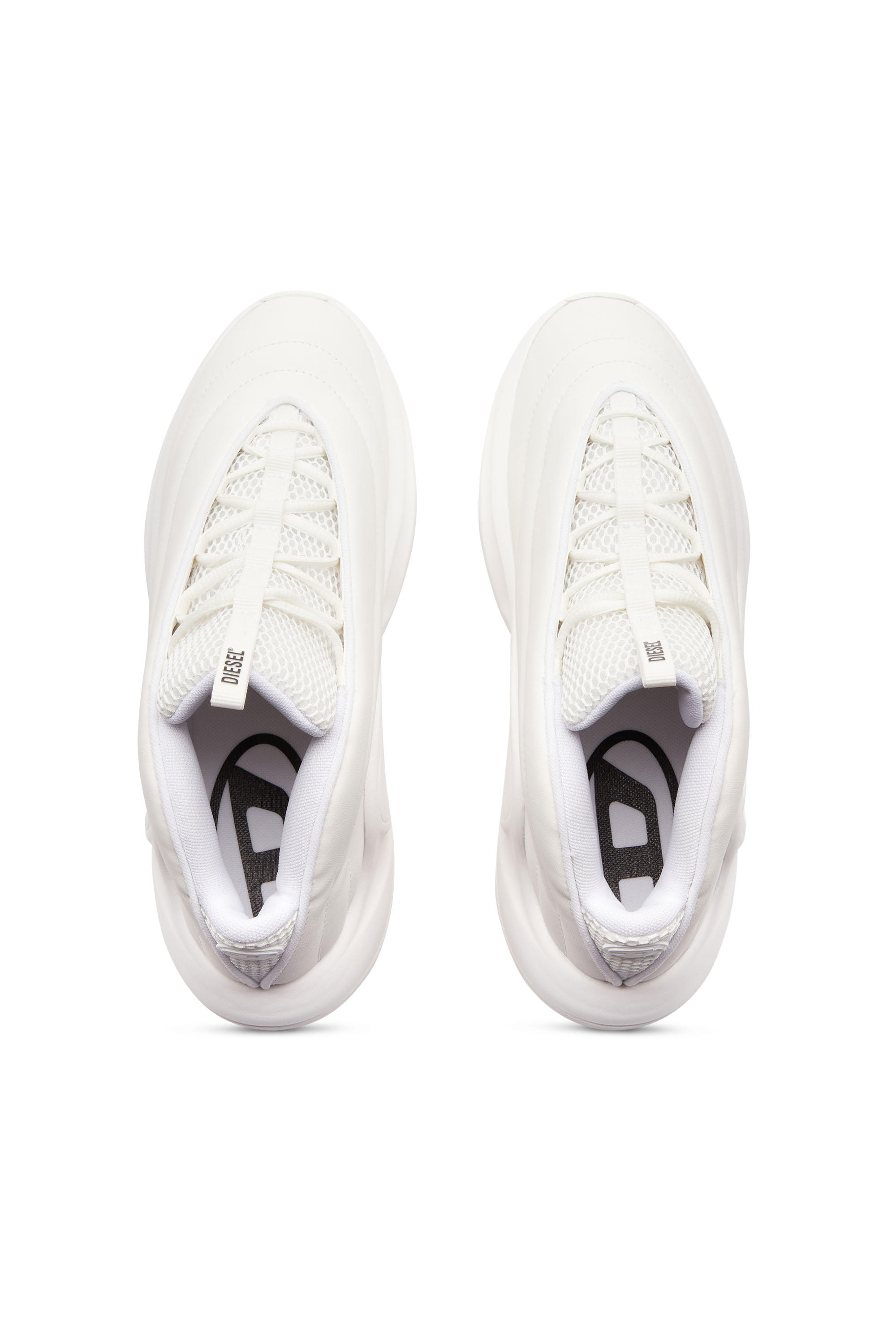 Diesel - S-D-RUNNER X, Unisex's S-D-Runner X-Slip-on sneakers with matte Oval D instep in White - 6