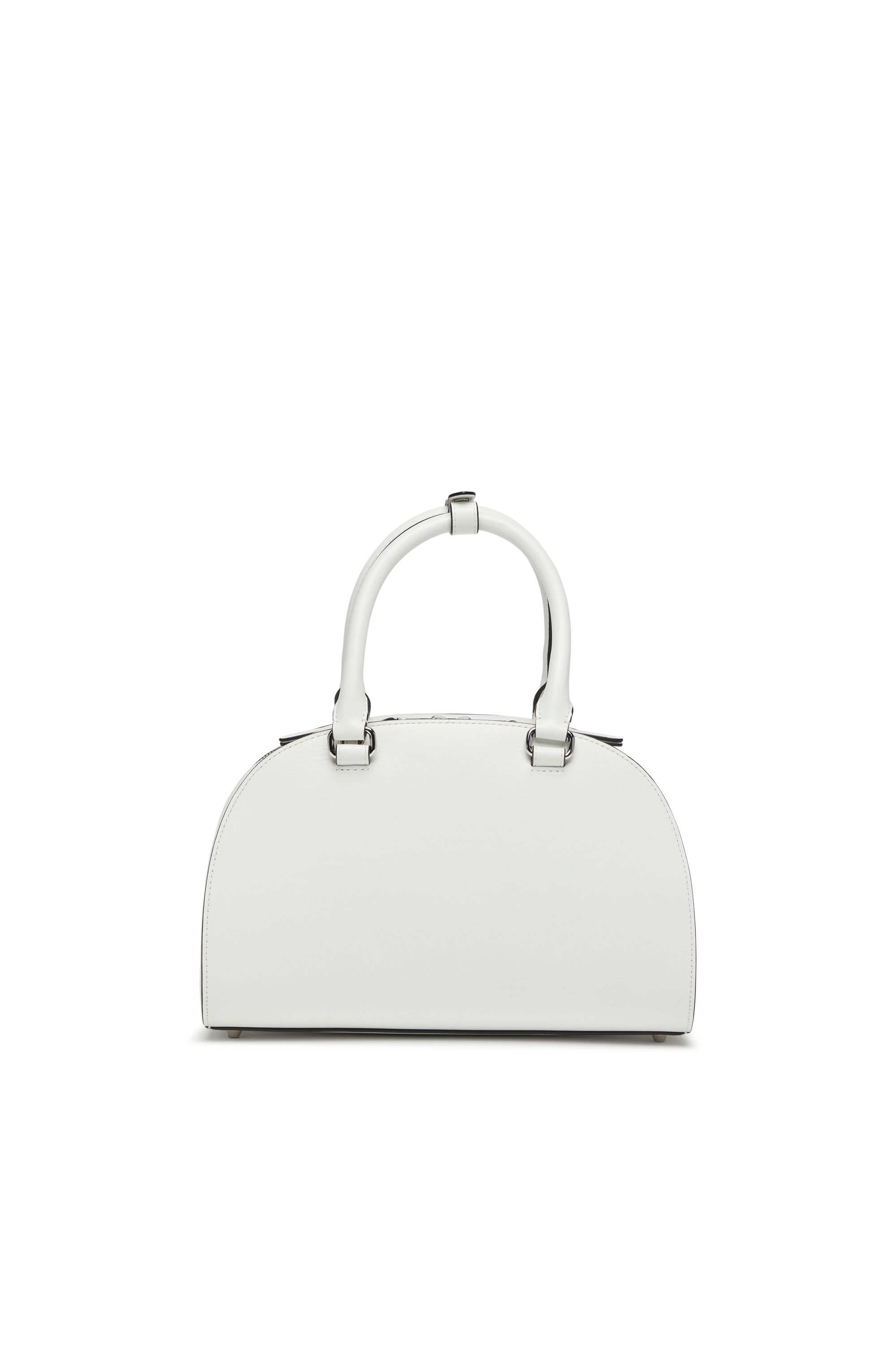 Diesel - 1DR DOME TOP HANDLE, Woman's Leather bowling bag in White - 3