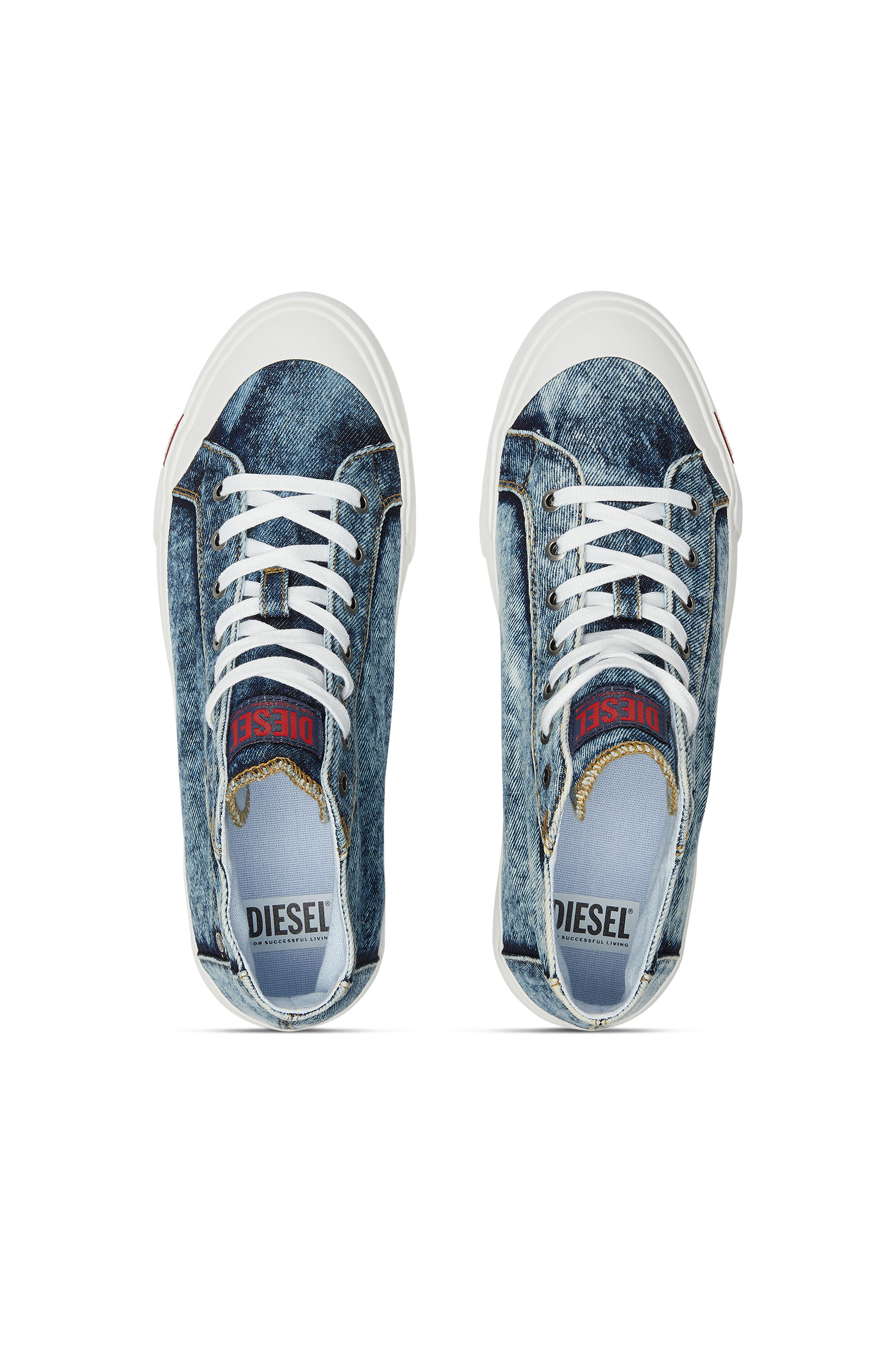 Diesel - S-ATHOS NMD MID, Man's S-Athos-High-top denim sneakers with pocket detail in Blue - 6