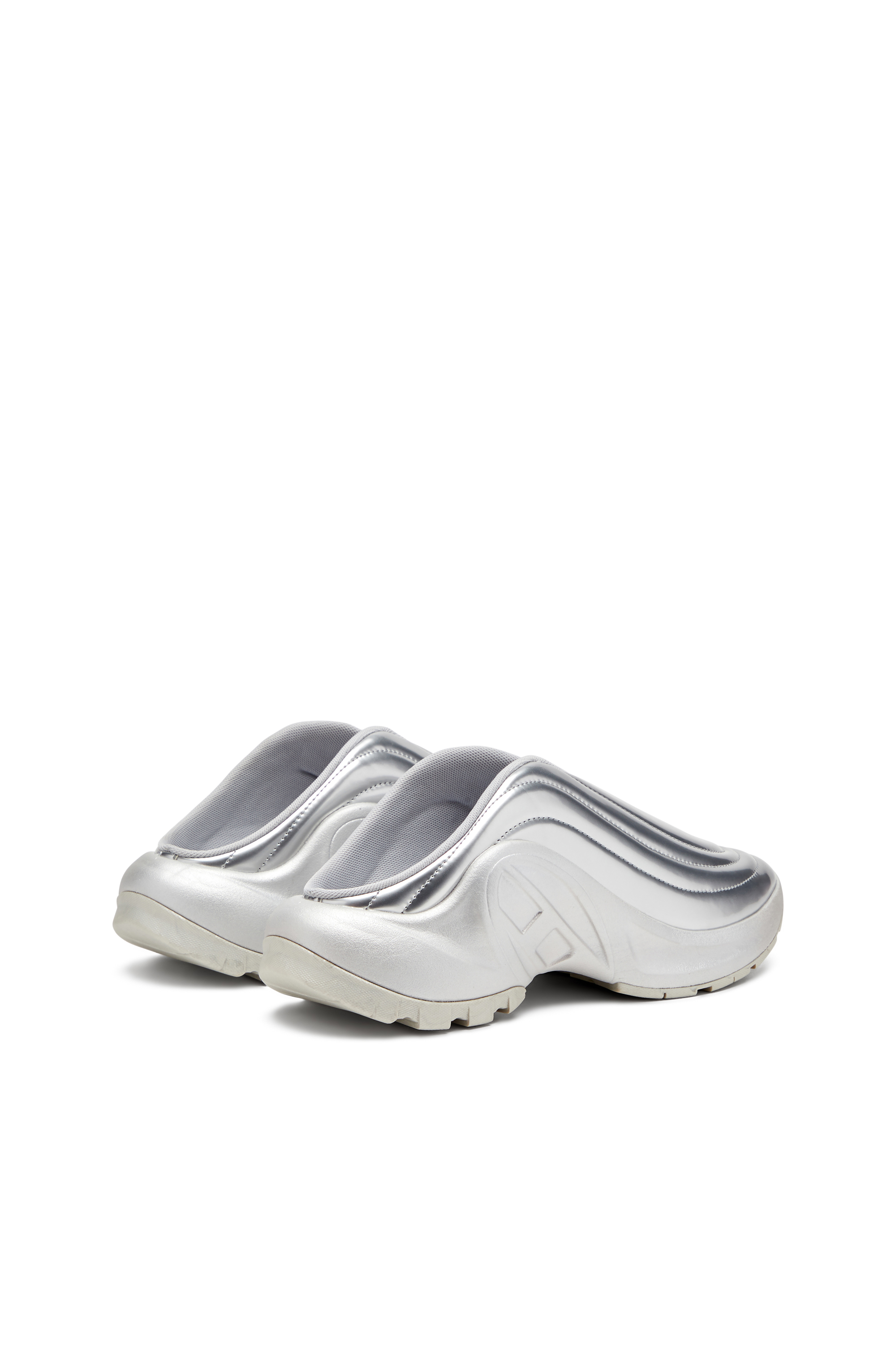 Diesel - S-D-RUNNER MULE X, Unisex's S-D-Runner-Metallic mules in Silver - 4