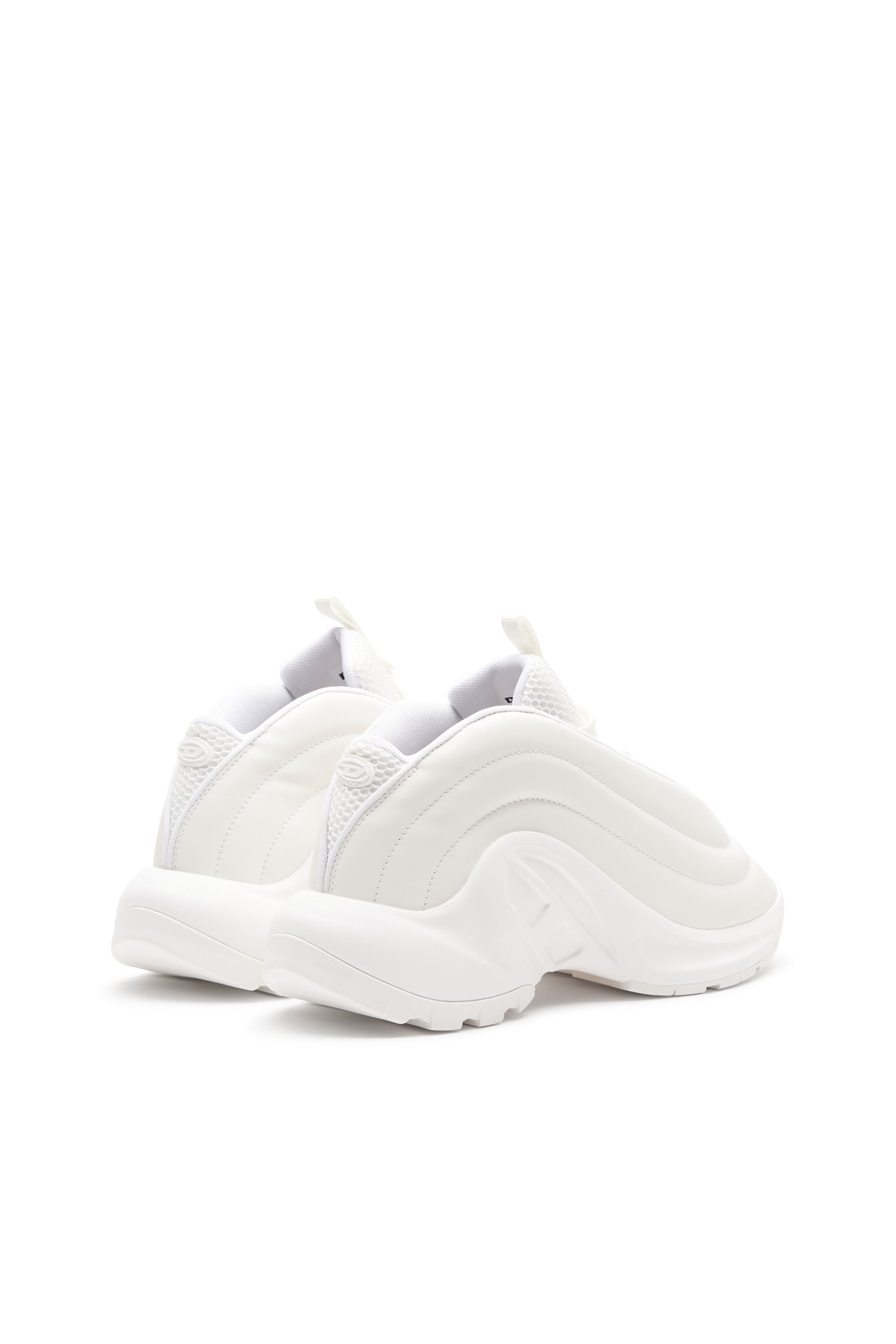 Diesel - S-D-RUNNER X, Unisex's S-D-Runner X-Slip-on sneakers with matte Oval D instep in White - 4