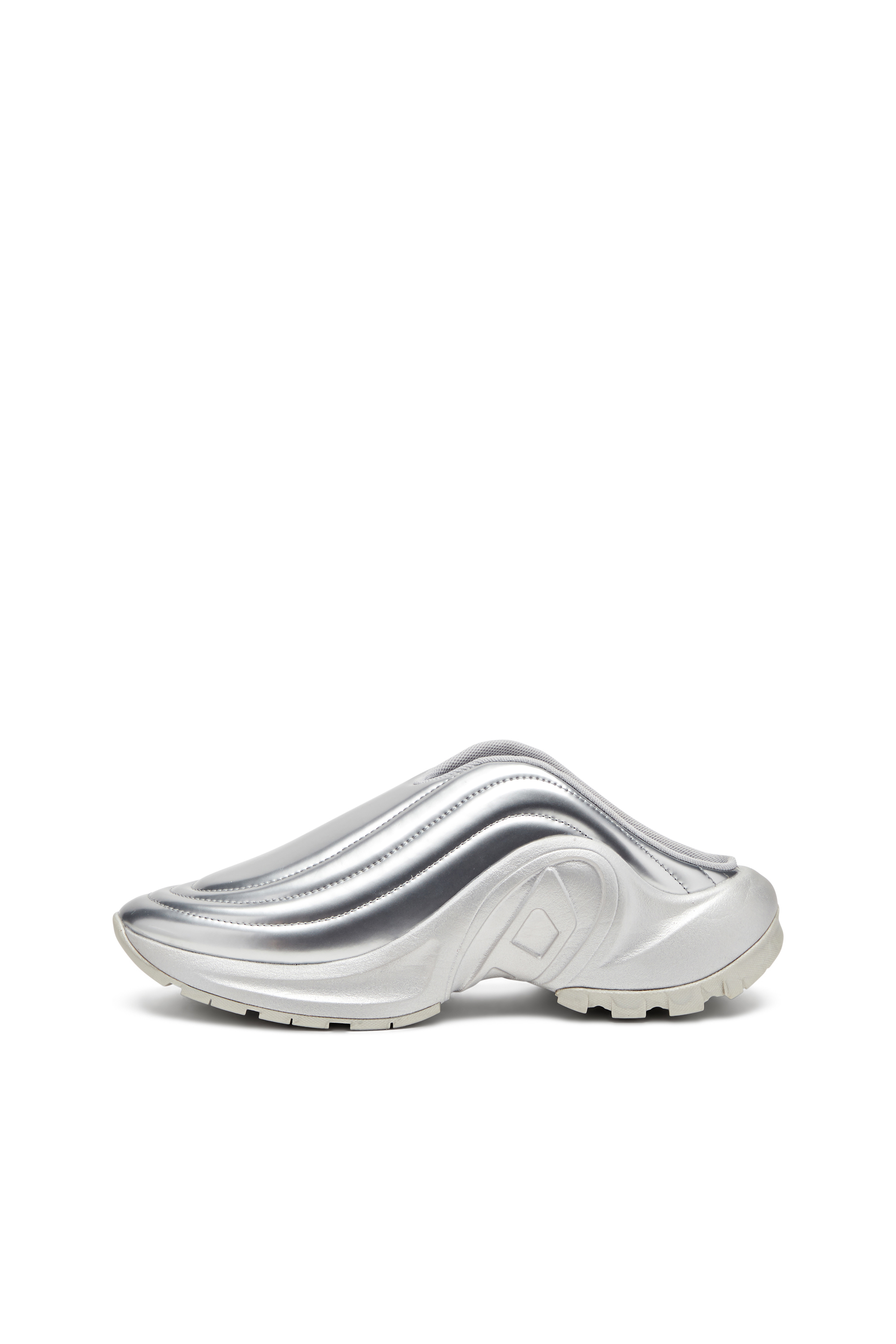 Diesel - S-D-RUNNER MULE X, Unisex's S-D-Runner-Metallic mules in Silver - 2